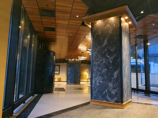 Restoring The Lobby Columns In The Twin Towers Place